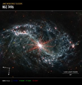 NGC 7496 da James Webb Space Telescope (NASA)