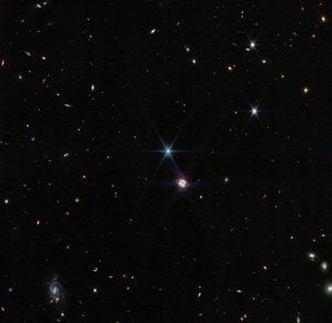 Campo largo di Nettuno (NIRCam) da James Webb Space Telescope (NASA)