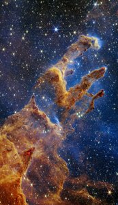I Pilastri della Creazione (Immagine Webb NIRCam)