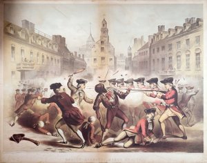 Morte di Crispus Attucks al Massacro di Boston, 5 marzo 1770, 1856 da James Wells Champney