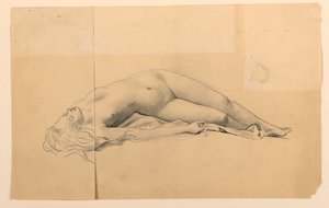 Nudo femminile da James Wells Champney