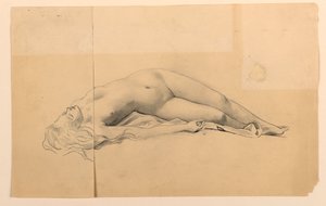 Nudo femminile da James Wells Champney