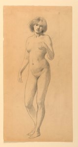 Nudo Femminile in Piedi da James Wells Champney