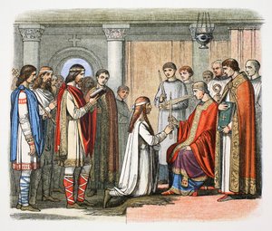 Battesimo del re Guthrum, 878, 1864 da James William Edmund Doyle