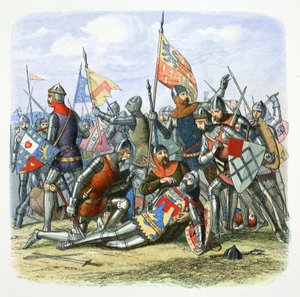 Morte di Harry Hotspur Sir Henry Percy, Shrewsbury, Shropshire, 1403, 1864 da James William Edmund Doyle