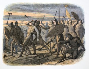 Morte del re Harold, Battaglia di Hastings, 1066 da James William Edmund Doyle