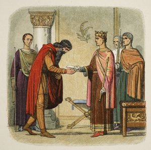 Enrico autorizza Dermod a raccogliere forze, 1170, da Una cronaca d