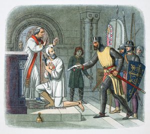 Hubert de Burgh preso dal santuario di Boisars, Francia, 1232 1864