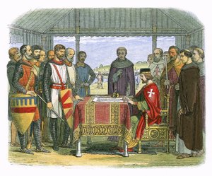 Il re Giovanni firma la Magna Carta da James William Edmund Doyle