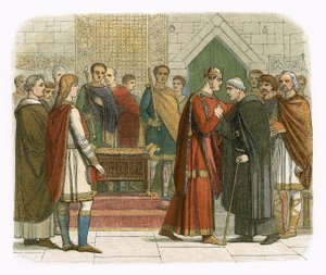 Il re Guglielmo I rende omaggio ai leader inglesi da James William Edmund Doyle