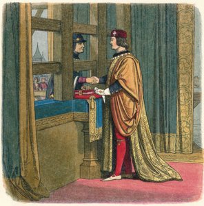 Incontro di Edoardo IV e Luigi XI a Pecquigny, 1475, 1864 da James William Edmund Doyle