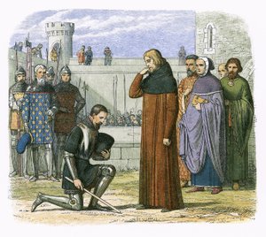 Incontro tra Riccardo II e Enrico Bollinbroke in cui Enrico chiede il trono da James William Edmund Doyle