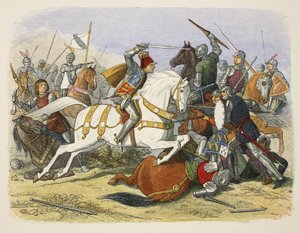 Riccardo III a Bosworth Field, 22 agosto 1485, da A Chronicle of England BC 55 to AD 1485, pub. Londra, 1863