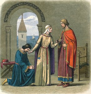 Riccardo perdona suo fratello Giovanni, XII secolo, 1864