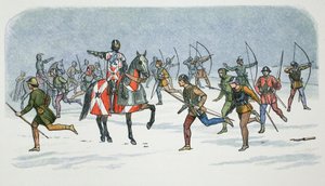Stratagemma di Lord Fauconberg alla battaglia di Towton, Yorkshire, 1461, 1864 da James William Edmund Doyle