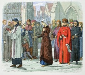 La Duchessa di Gloucester fa penitenza, 1441, 1864 da James William Edmund Doyle
