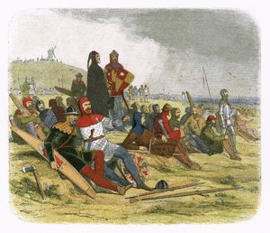 Gli inglesi aspettano i francesi a Crecy da James William Edmund Doyle