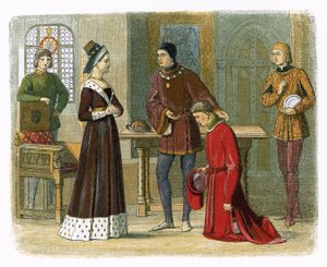 Il conte di Warwick si sottomette alla regina Margherita da James William Edmund Doyle