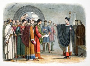 Thomas a Becket proibisce al conte di Leicester di emettere sentenza su di lui da James William Edmund Doyle