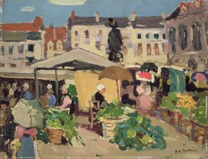 Scena di mercato da James Wilson Morrice