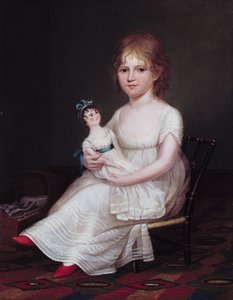 Una ragazza con una bambola, 1804 da James the Elder Peale