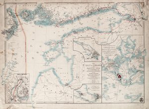 Carta del Golfo di Finlandia e del Mar Baltico da James the Younger Wyld