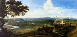 Veduta di Nottingham da est, c.1695