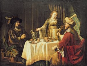 Il pasto con Ester da Jan 1620 76 Victors