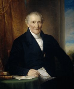 Rodolphe le Chevalier (1777-1865), mercante di Amsterdam e uno dei tre fondatori della Compagnia Ferroviaria Olandese da Jan Adam Kruseman