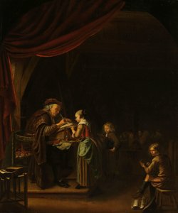 Il maestro di scuola da Jan Adriaensz. van Staveren (copy after)