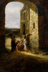 Apparizione di tre angeli ad Abramo da Jan Aertsen Marienhof