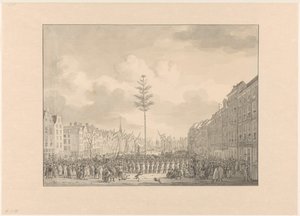 Albero della libertà al Grote Markt di Rotterdam, 1795