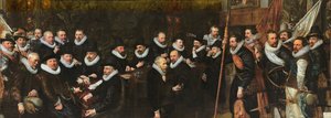 Ricevimento della guardia civica al poligono di San Sebastiano da parte del comune dell