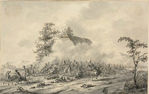 Battaglia di cavalleria da Jan Antony Langendijk
