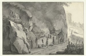 Case rupestri sulla Loira da Jan Asselijn (attributed to)