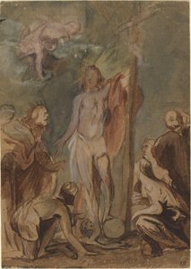 Il Cristo risorto circondato dai santi da Jan Boeckhorst