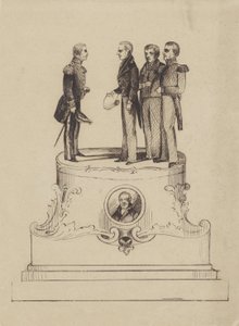 Progetto per il monumento per i 50 anni di indipendenza del Regno dei Paesi Bassi nel 1863