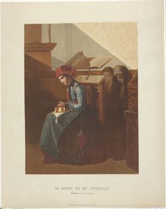 Donna di Hindeloopen in un interno di chiesa