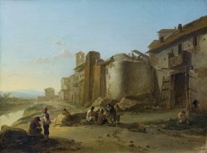 Veduta del Tevere, vicino alla ripa bianca 1641 da Jan Both