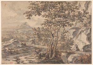 Paesaggio italiano con ponte da Jan Both