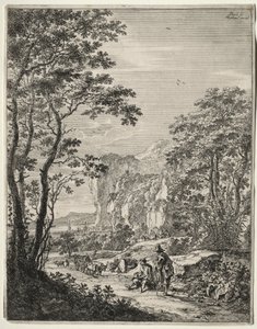 Carro di buoi. Vista tra Ancona e Sinigaglia