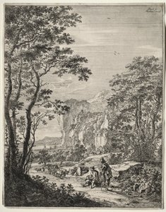 Carro di buoi. Vista tra Ancona e Sinigaglia