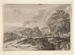 Ponte di legno. Sulmona vicino a Tivoli.