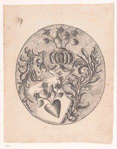 Stemma di famiglia con rosa