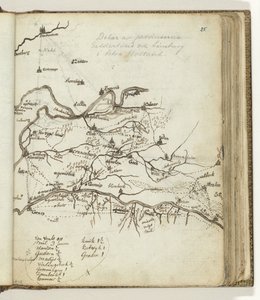 Mappa della regione tra Doetinchem e Venlo da Jan Brandes
