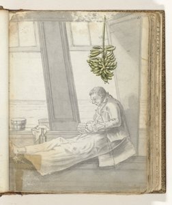 Uomo con libro alla finestra da Jan Brandes