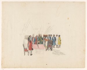 Ricevimento degli ambasciatori del re di Kandy, 1785 da Jan Brandes