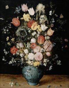 Fiori in vaso blu, ca. 1608