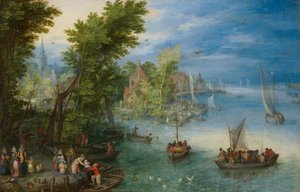 Paesaggio fluviale da Jan Brueghel the Elder