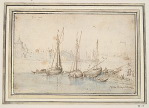 Veduta di Ruhrort e Duisburg da Jan Brueghel the Elder